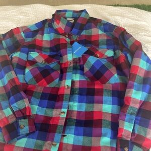 1 COLUMBIA MEN’s Spragze Springs: Sherpa Shirt jacket. Size: XL. Color: Plaid.